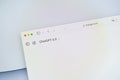 Poznan, Poland â April 14, 2025: Minimalist ChatGPT 4.5 tab with secure chatgpt.com address in browser and clean white interface