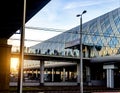 Dome of the railway station in Poznan, Poland Royalty Free Stock Photo