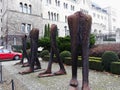 Modern sculptures near the Imperial Castle of Wilhelm II in Poznan Royalty Free Stock Photo