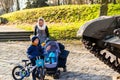 People at a park Royalty Free Stock Photo