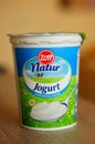 Zott Natur yogurt on table