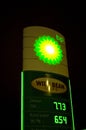 Poznan, Poland - January 2023: BP gas station sign displayed outside