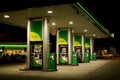 Poznan, Poland - January 2023: BP gas station sign displayed outside