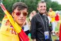 Poznan, POLAND - JULY 24, 2016: pilgrims praying, dancing and singing during Days In Dioceses just before The World Youth Day in