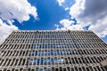 Window-filled facade of the building of the Romance Philology Institute of Adam Mickiewicz University Royalty Free Stock Photo