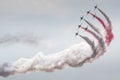 POZNAN, POLAND - JUNE 14: Aerobatic group formation