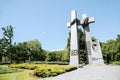 Monument to the Victims of June 1956, Adam Mickiewicz Park in Poznan, Poland Royalty Free Stock Photo
