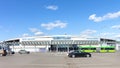 Poznan, Poland - Poznan Lawica airport in bright sunshine