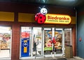 Poznan, Poland - 25 listopad 2022 - Biedronka chain store in Poznan Royalty Free Stock Photo