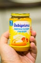 Bebiprima baby food in a jar