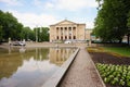 POZNAN, POLAND - May 30, 2018: Grand Theater building an park Royalty Free Stock Photo