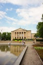 POZNAN, POLAND - May 30, 2018: Grand Theater building an park Royalty Free Stock Photo