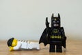 POZNAN, POLAND - May 01, 2020: Lego batman figurine Royalty Free Stock Photo