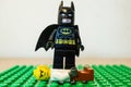 POZNAN, POLAND - May 01, 2020: Lego batman figurines Royalty Free Stock Photo