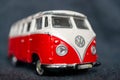POZNAN, POLAND - Oct 18, 2020: Volkswagen Van Samba toy vehicle