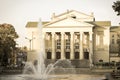 Poznan, Poland - October 12, 2018: Great Theater of StanisÃâaw Moniuszko, Opera House in polish city Poznan. Aged photo Royalty Free Stock Photo