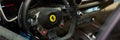 Poznan / Poland - 04.06.2017: Steering wheel and interior Ferrari 812 Superfast