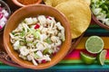 Pozole Mexican corn soup, Traditional food in Mexico made with corn grains