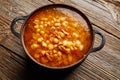 Pozole with mote big corn stew from Mexico Royalty Free Stock Photo