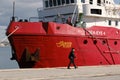 Sea-eye 4 humanitarian rescue ship with migrants