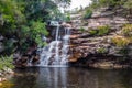 PoÃÂ§o do Diabo Waterfall in Mucugezinho River - Chapada Diamantina, Bahia, Brazil Royalty Free Stock Photo