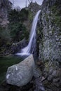 PoÃÂ§o do Inferno Waterfall in Manteigas, Portugal.