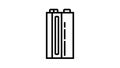 pp3 battery power energy line icon animation