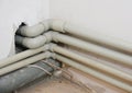 PP polypropylene pipes a good choice for in-house warm water supply. Heating house polypropylene pipeline