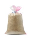 Pp woven sack transparent bag full paddy packaging Royalty Free Stock Photo