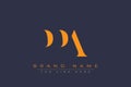 PPA abstract letter logo design Royalty Free Stock Photo