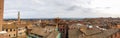 Panoramic view of Siena Town in Tuscany from Panorama dal Facciatone at the Opera Museum by day