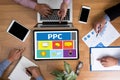 PPC - Pay Per Click concept Royalty Free Stock Photo