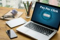 PPC - Pay Per Click concept Royalty Free Stock Photo