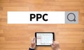 PPC - Pay Per Click concept Royalty Free Stock Photo