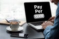 PPC - Pay Per Click concept Royalty Free Stock Photo