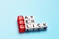 PPC Pay Per Click dices Royalty Free Stock Photo