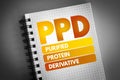 PPD - Purified Protein Derivative acronym