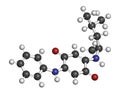 6PPD-quinone, degradation product of the rubber additive 6PPD. Toxic to salmon. 3D rendering. Atoms are represented as spheres Royalty Free Stock Photo