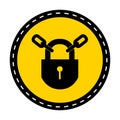 PPE Icon.Keep Locked Symbol Sign Isolate On White Background,Vector Illustration