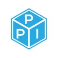 PPI letter logo design on black background. PPI creative initials letter logo concept. PPI letter design Royalty Free Stock Photo
