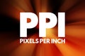PPI - Pixels Per Inch acronym