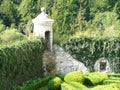 PPIESKOWA SKALA , POLAND-CASTLE TOWNHOUSE IN THE WALL OF THE RENAISSANCE GARDEN