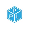 PPL letter logo design on black background. PPL creative initials letter logo concept. PPL letter design