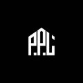 PPL letter logo design on BLACK background. PPL creative initials letter logo concept. PPL letter design