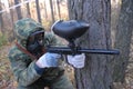 Pplayer in paintball.