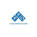 PPO letter logo design on white background. PPO creative initials letter logo concept. PPO letter design Royalty Free Stock Photo