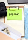 PPP Loan Salary Protection Program Concept. Royalty Free Stock Photo