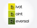 PPR - Pivot Point Reversal acronym, business concept background Royalty Free Stock Photo
