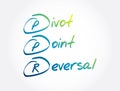 PPR - Pivot Point Reversal acronym, business concept background Royalty Free Stock Photo