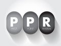 PPR - Pivot Point Reversal acronym, business concept background Royalty Free Stock Photo